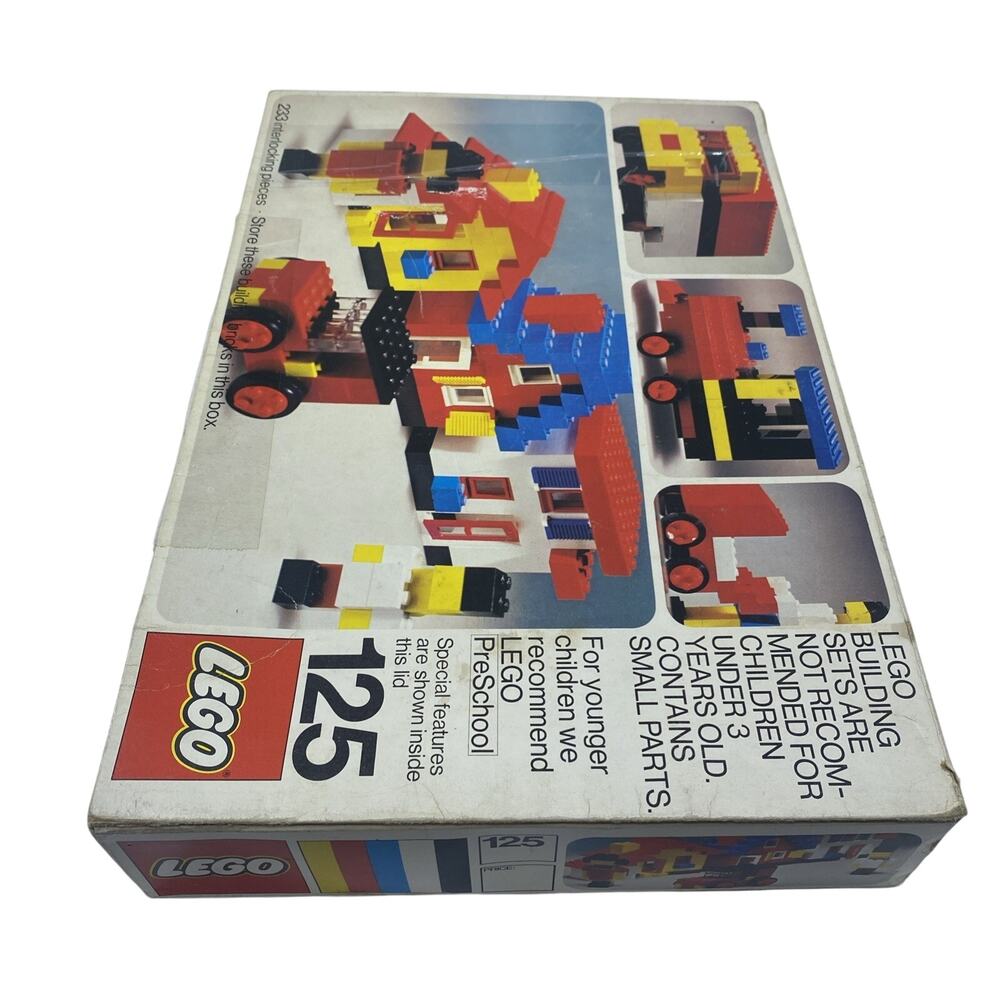 Vintage LEGO Set #125 1974 With Original Box - Picture 5 of 9